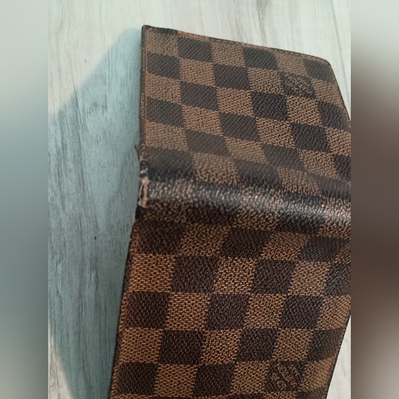 Authentic LOUIS VUITTON Damier Porte Monnaie Wallet Brown - Picture 3 of 9